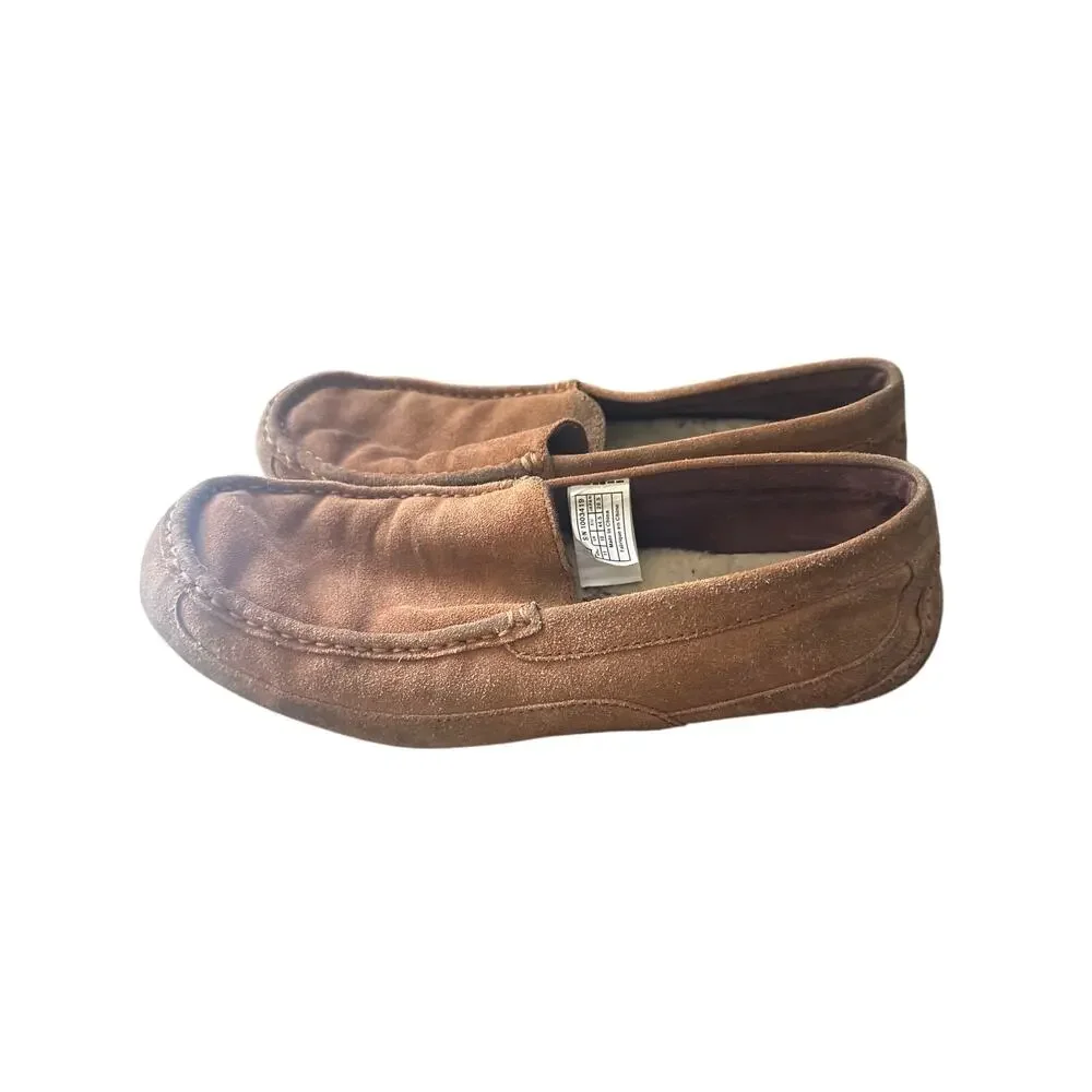 UGG Men's Alder Slip On Suede Moccasin Loafer 1003419 Size US 11 Tan/Brown Z